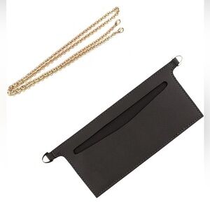 Leather Wallet on a chain insert with chain